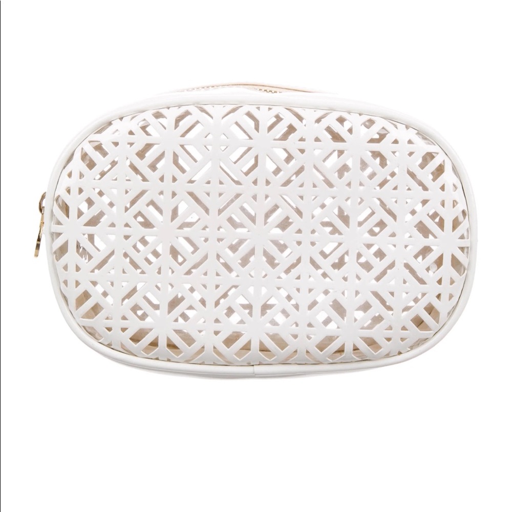 Tory Burch Cosmetic Case Laser Cut Design